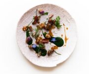 Gnumarelli_Animelle_di_Agnello_cicoria_amara_e_peperone_crusco