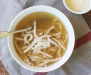 Birra e passatelli in brodo