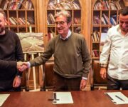 Bacho Bugdiashvili, Riccardo Cotarella e Vato Otkhmezuri