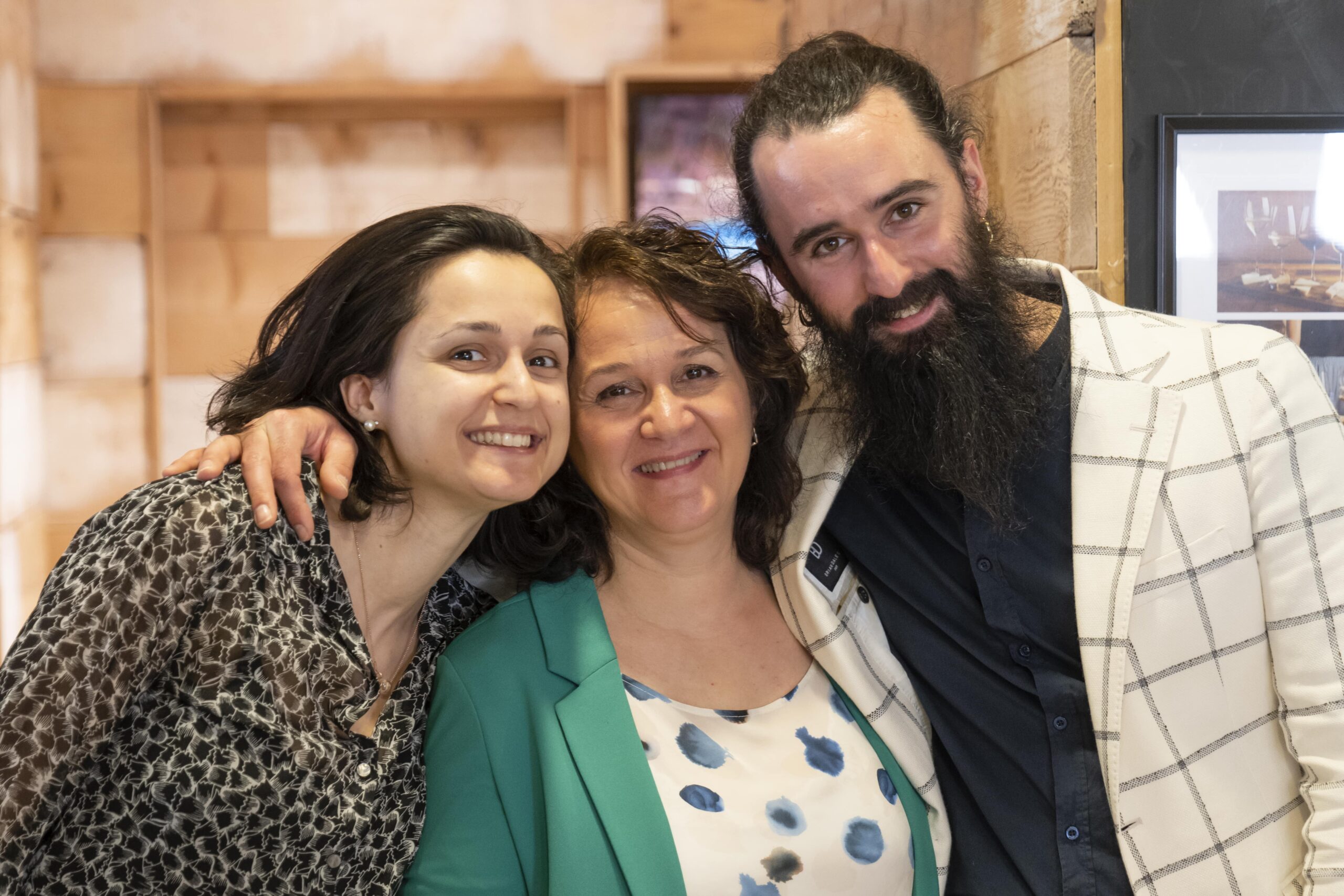 Emanuela Perenzin con i figli Erika e Matteo