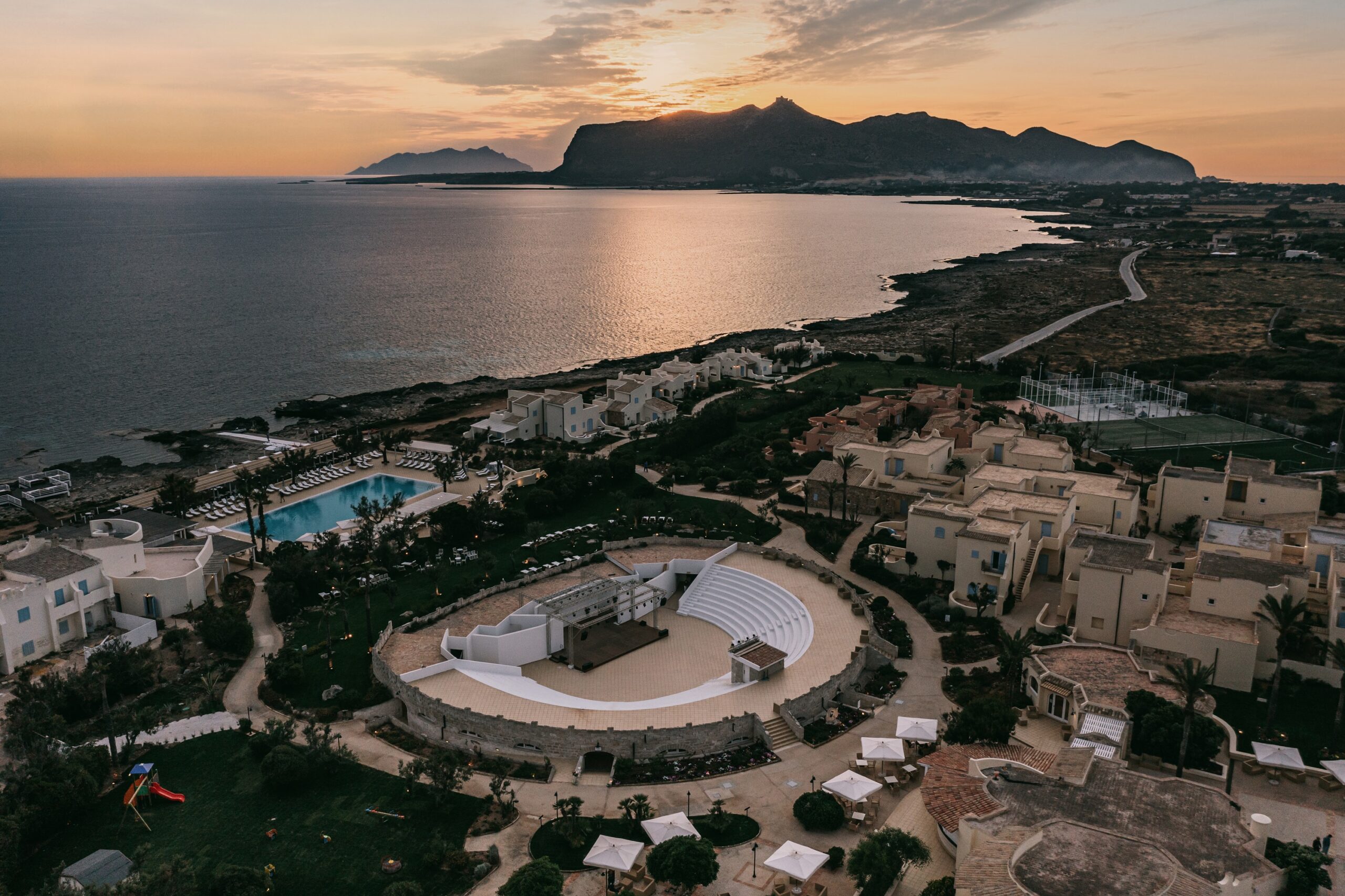La terrazza del Mangia’s Favignana Resort