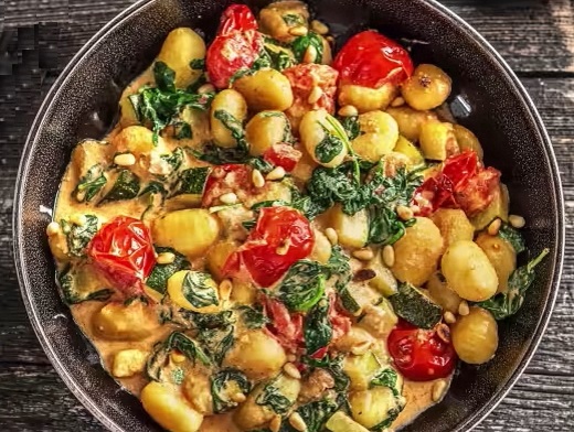 Birra e gnocchi al ragù vegetariano o dell’ortolano