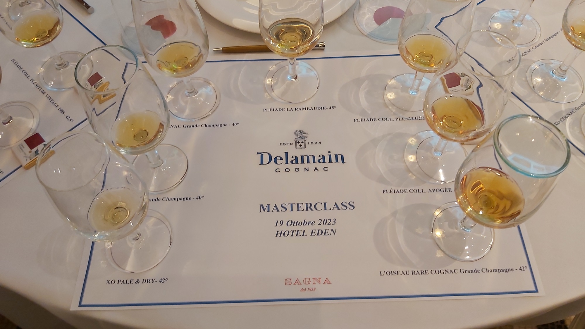 La verticale dei Cognac di Delamain