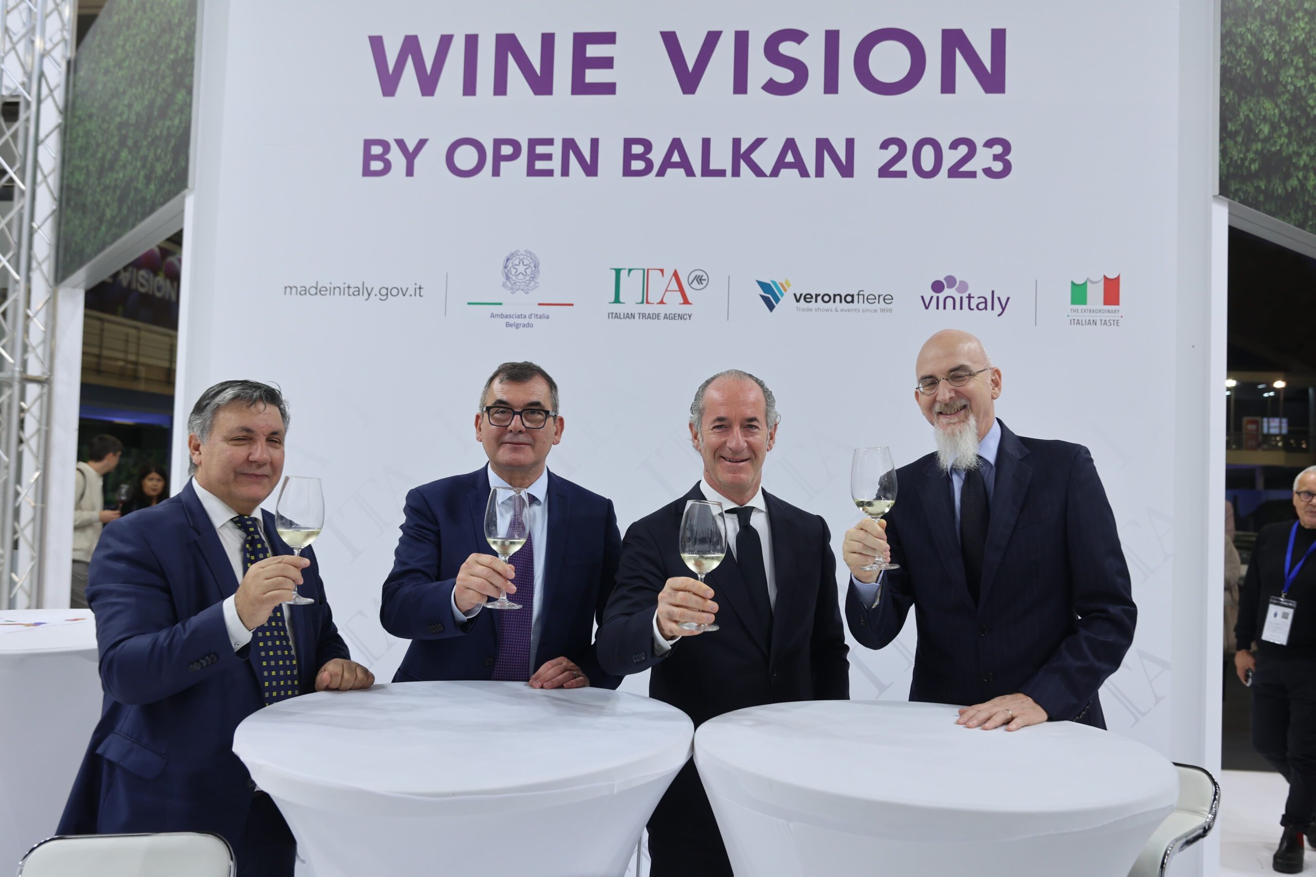 Antonio Ventresca, Maurizio Danese, Luca Zaia e Luca Gori – ph Ennevi VeronaFiere