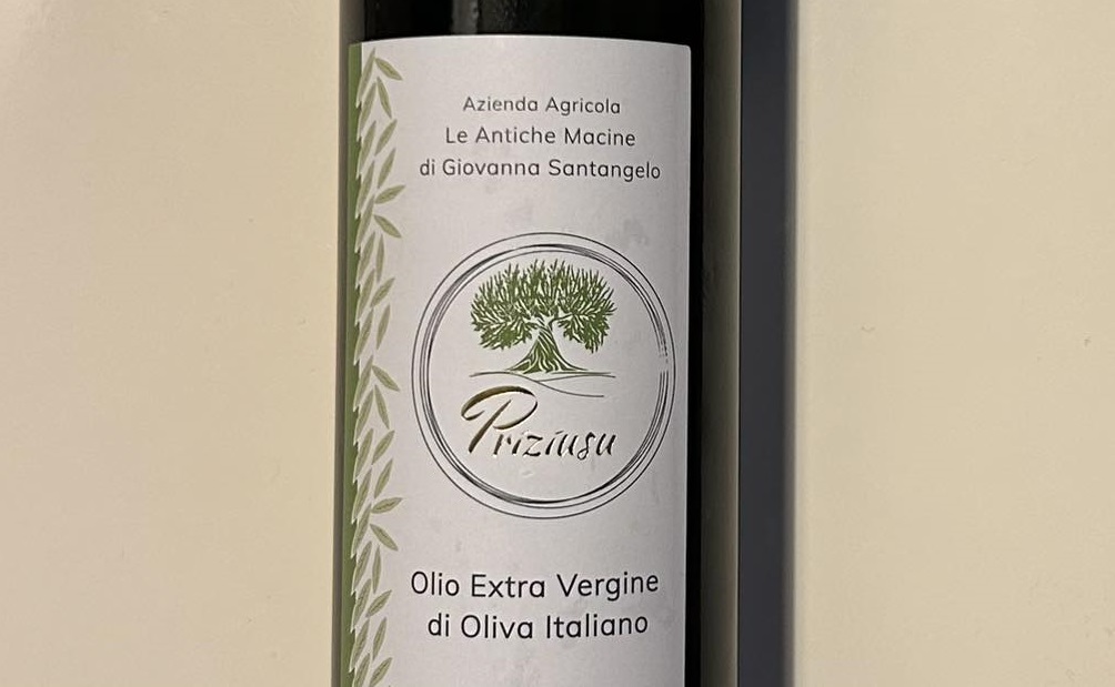 L’etichetta di Priziusu Biancolilla