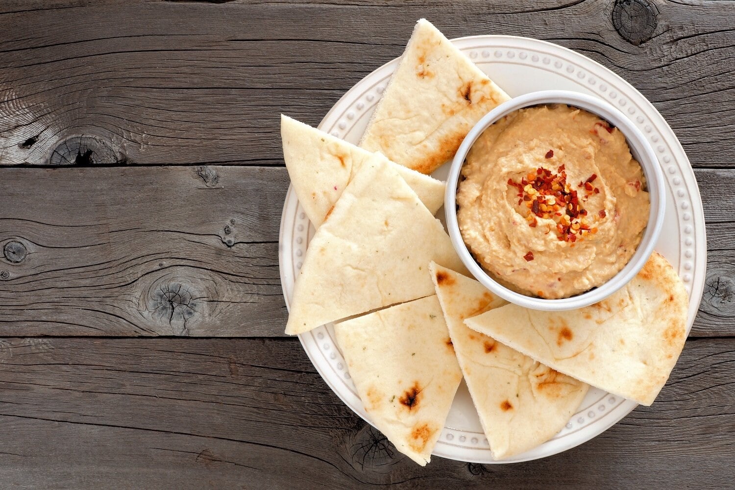 Hummus con pita