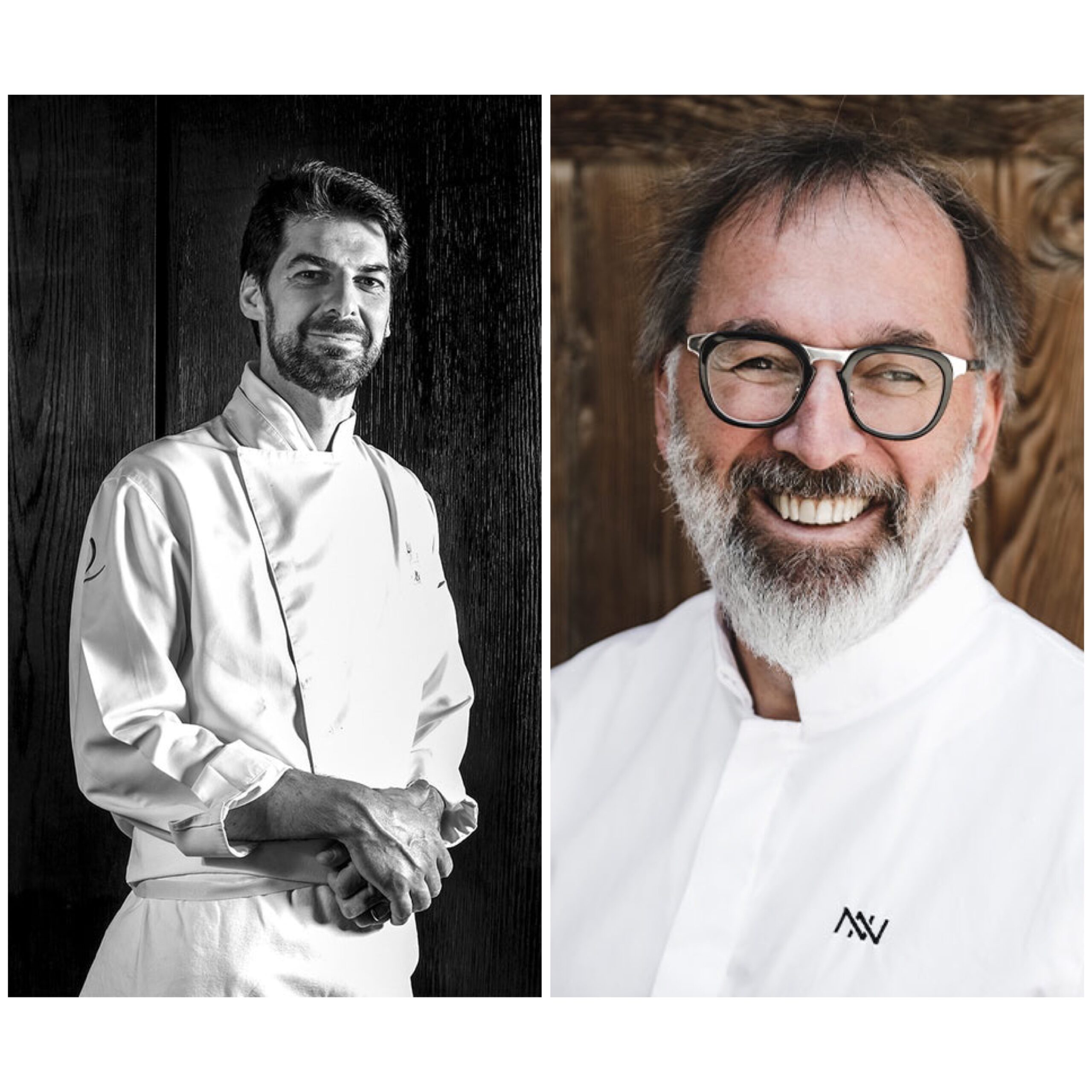 Da sinistra Massimiliano Alajmo e Norbert Niederkofler