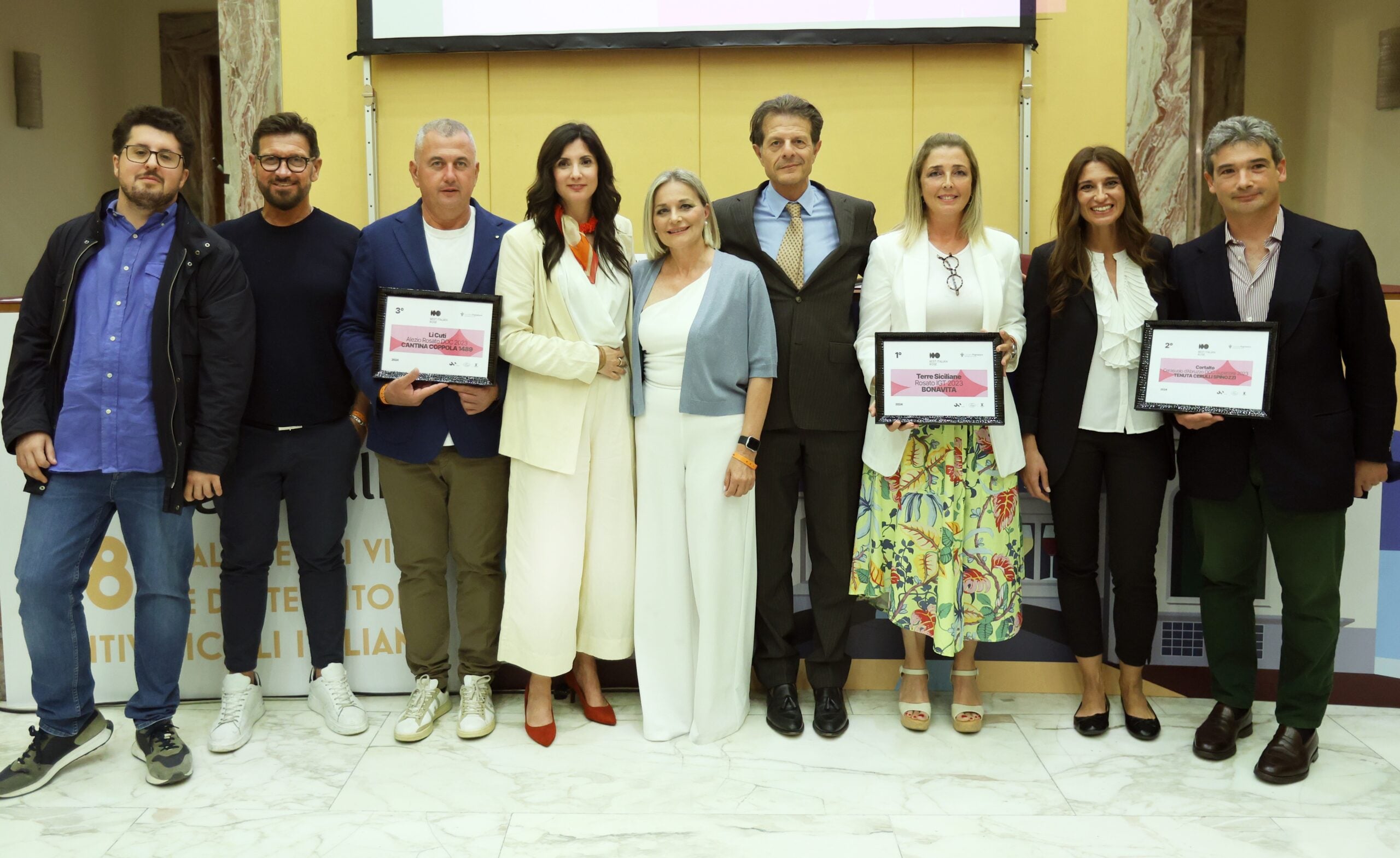 Il podio di “100 best italian rosè”