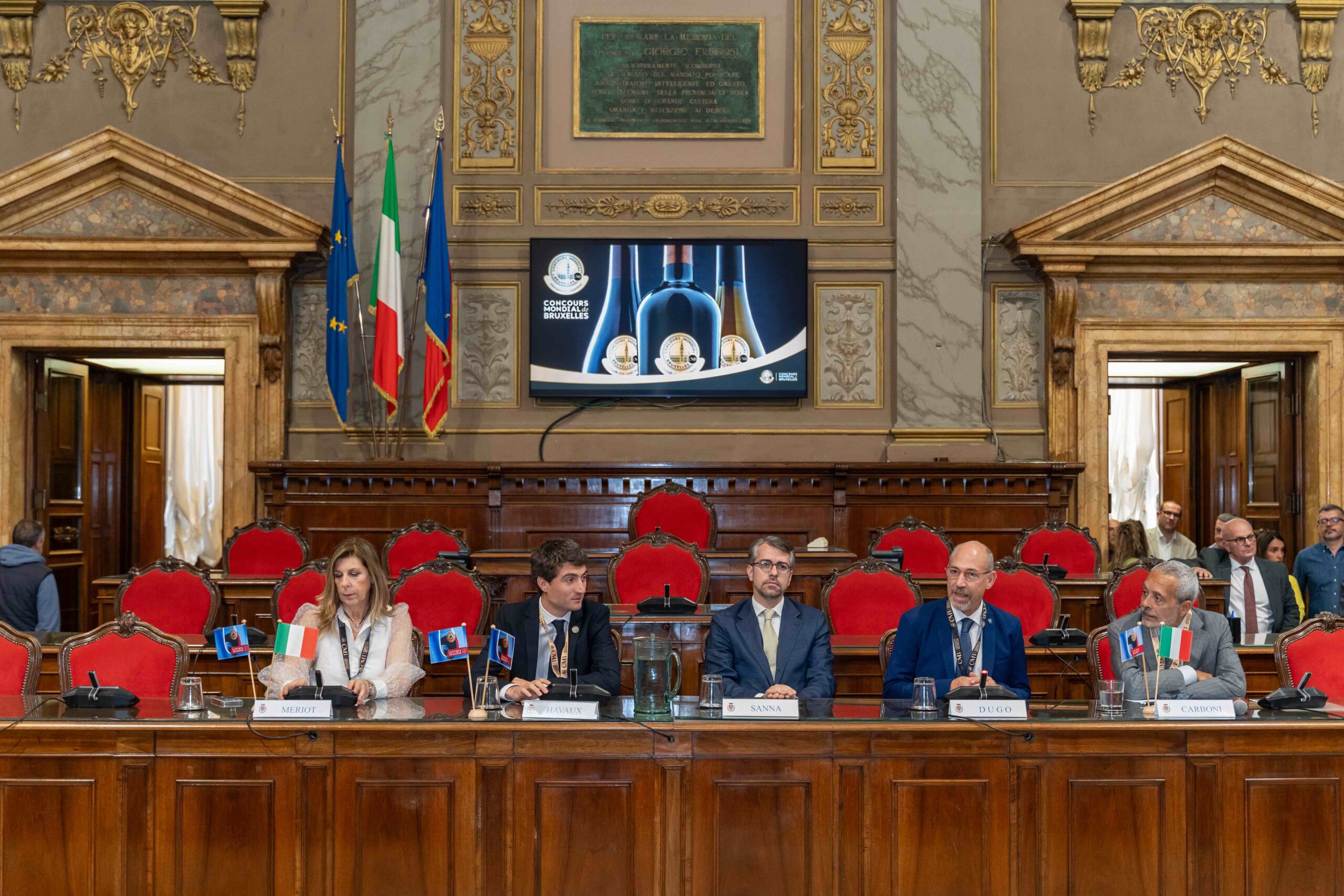 Cerimonia di premiazione del Concours Mondial de Bruxelles