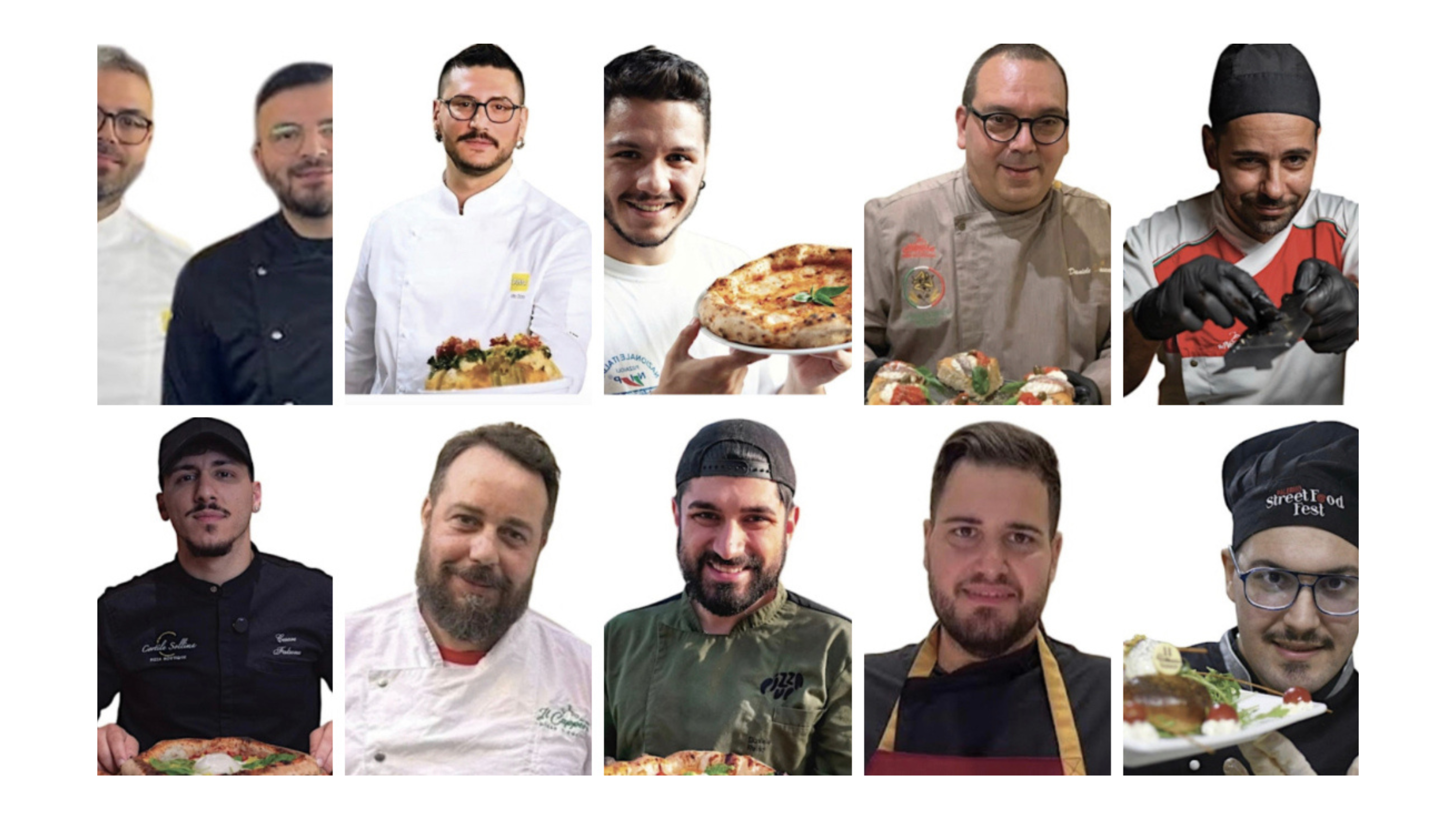 Dall’alto a sinistra Calogero e Cosimo Gervasi, Vito Zizzo, Alessio Giambona, Daniele Vaccarella, Cesare Falsone, Sergio Vinci, Nino Puccio, Daniele Reina, Vincenzo Albicocco, Giuseppe Albicocco