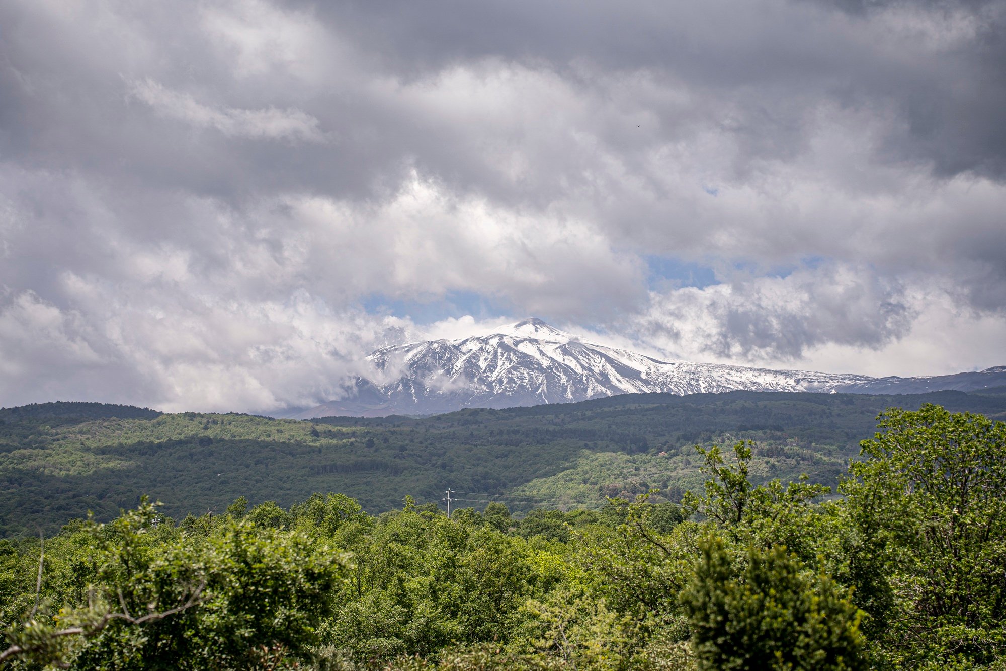 Etna vista dalla tenuta Ammura