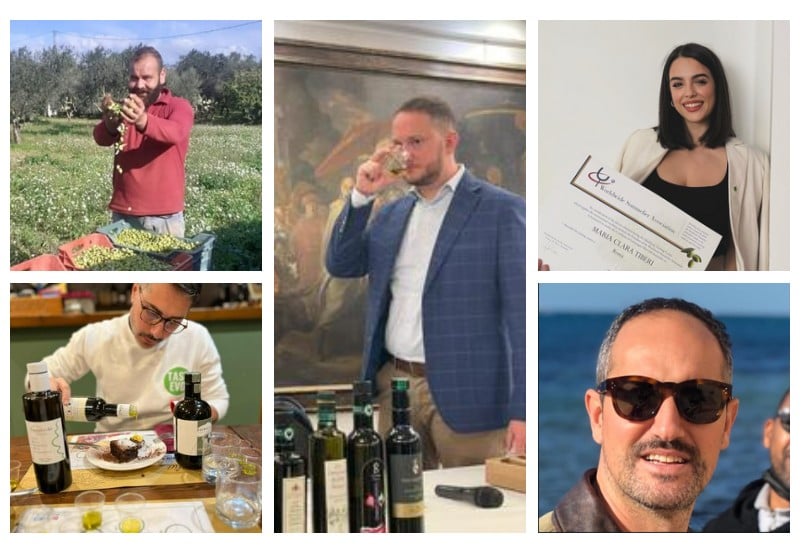 Dall’alto a sinistra in senso orario, Leonardo Leggeri, Dario Masciaga, Maria Clara Tiberi, Giuseppe Salone e Gabriele Sabatino