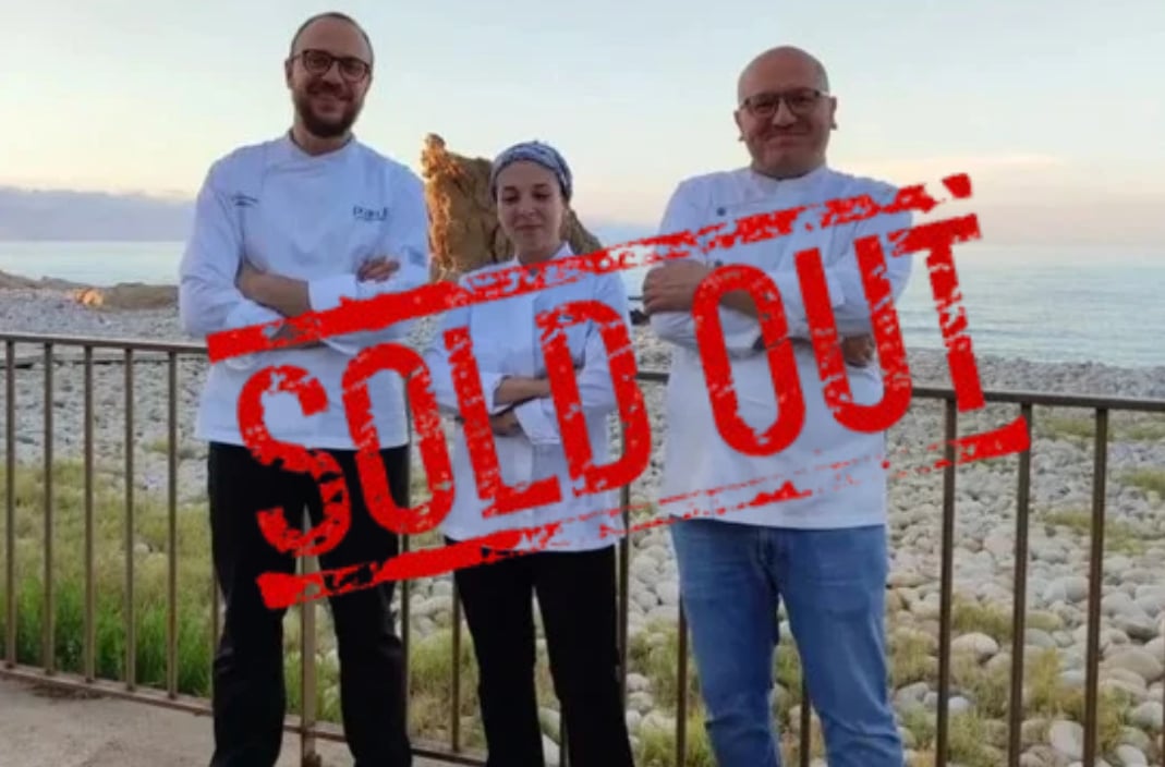 Da sinistra Giuseppe Alfieri di Prandìa, Aurora Catalioti di Da Carmelo e Gianluca Costanzo di A Modo Nostro