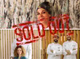 In alto Aurora Catalioti di Da Carmelo, in basso a sinistra Gianluca Costanzo e Chiara Rotondo di A modo nostro, Roberto Tita e Giuseppe Alfieri di Prandìa