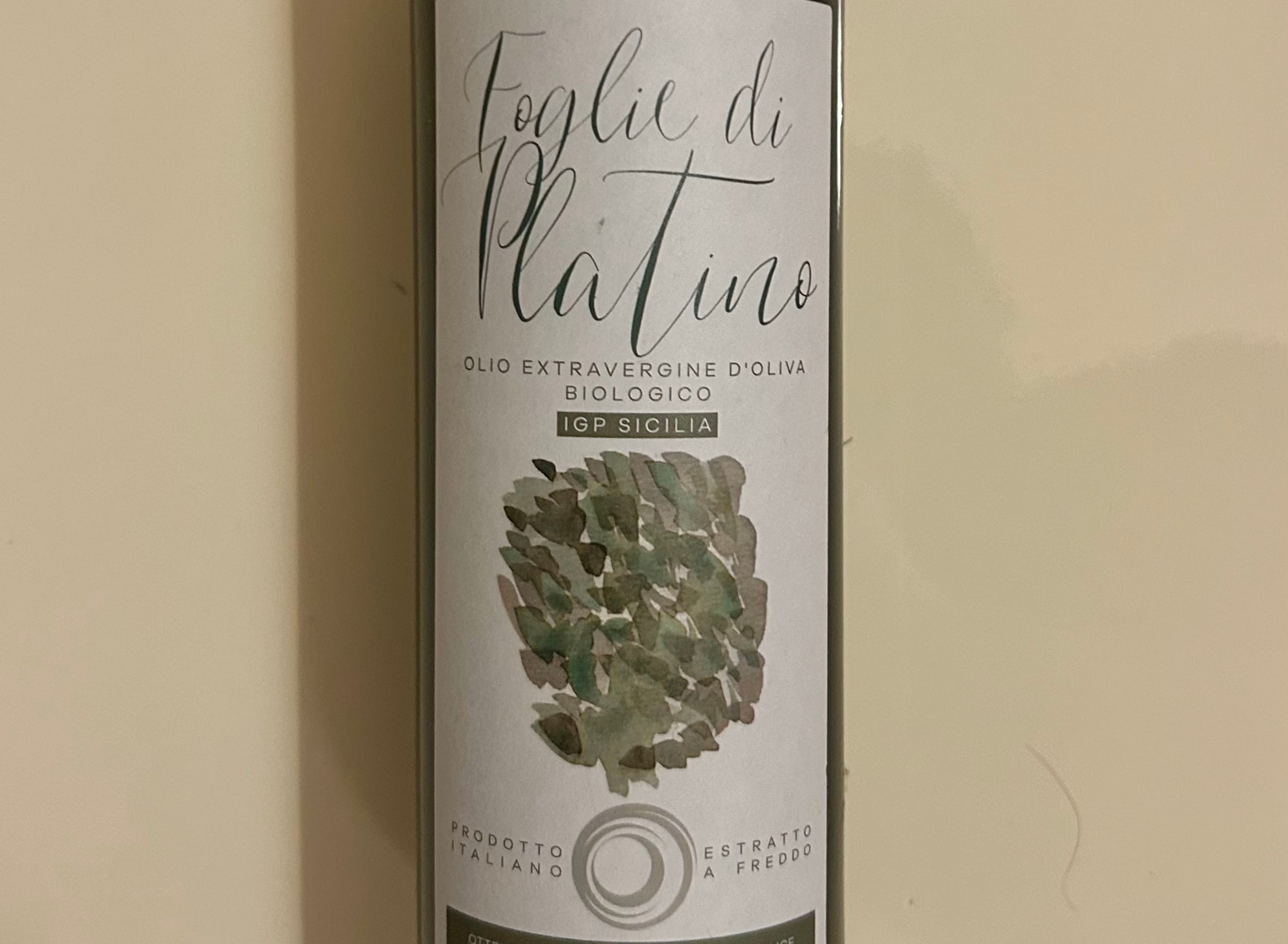 Foglie di Platino – Nocellara del Belice 2024 – Vincenzo Signorelli – Etichetta