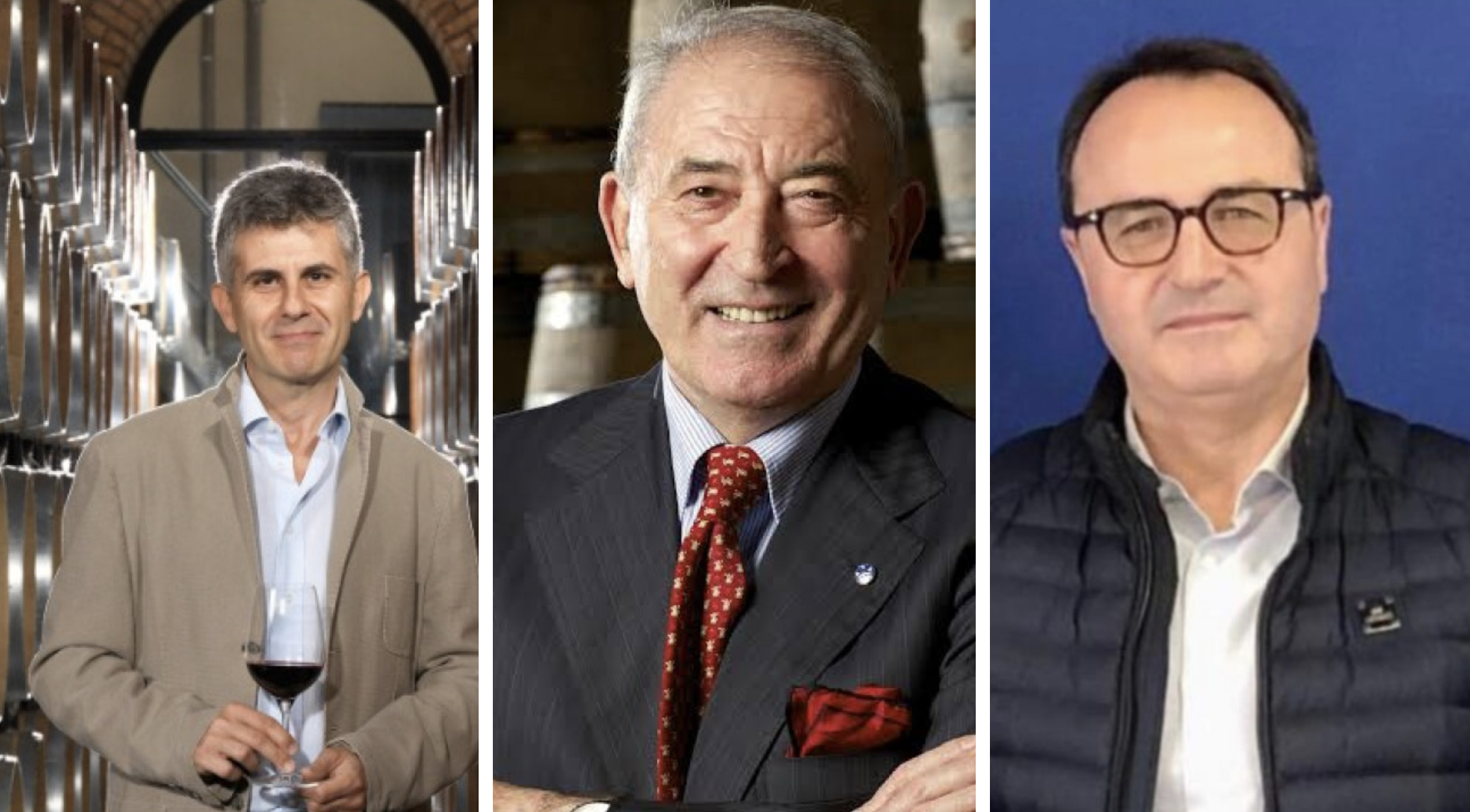 Piero Mastroberardino, Vittorio Moretti e Giuseppe Basile