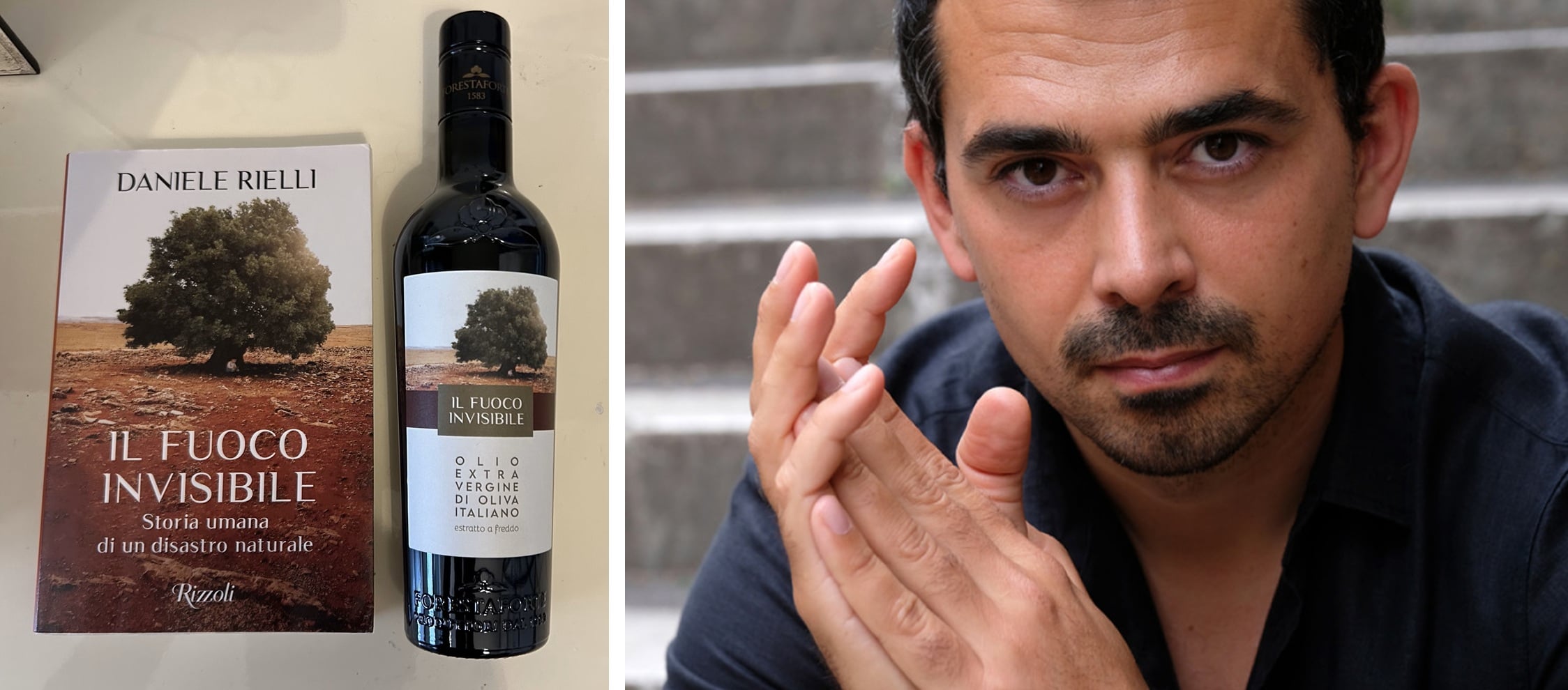 Daniele Rielli, la copertina del libro e il nuovo olio