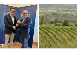 Da sinistra Giacomo Bartolommei, nuovo presidente del Consorzio Brunello di Montalcino e Fabrizio Bindocci