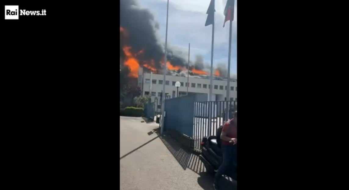Incendio agraria tuscia