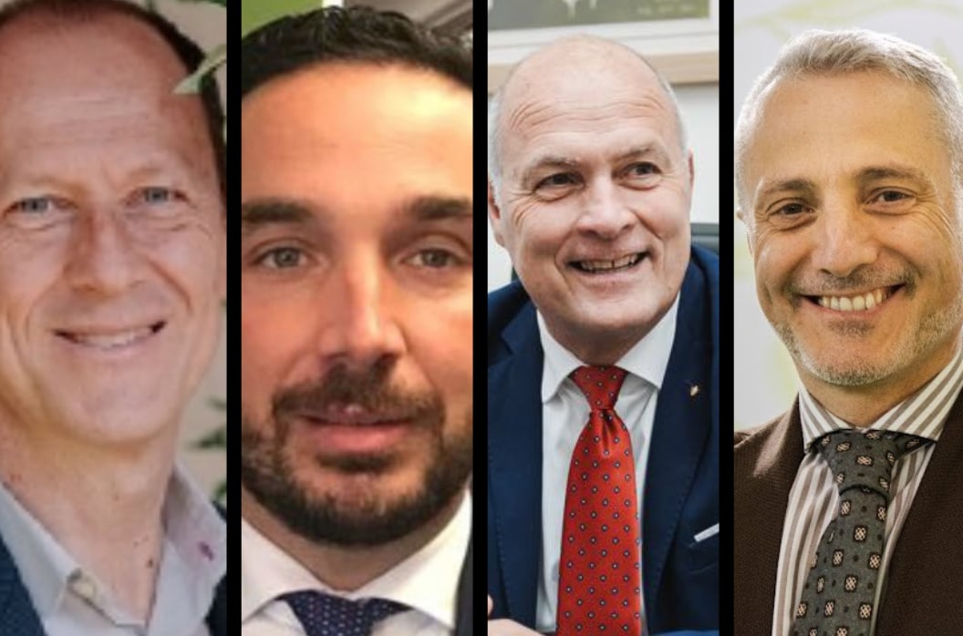 Da sinistra Andrea Gentili, David Granieri, Fabrizio Filippi e Mario Terrasi