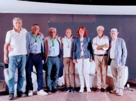 Da sinistra Massimo Alois, Vincenzo Lo Mauro, Paolo Manzone, Giorgio Conterno, Lidia Luberto, Salvo Foti, Cesare Avenia