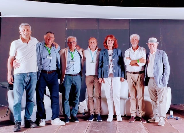 Da sinistra Massimo Alois, Vincenzo Lo Mauro, Paolo Manzone, Giorgio Conterno, Lidia Luberto, Salvo Foti, Cesare Avenia