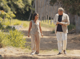 Fabrizio Carrera con Silvia Reale, imprenditrice agricola