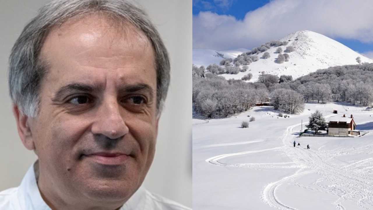 Antonio Cappadonia e Piano Battaglia innevato