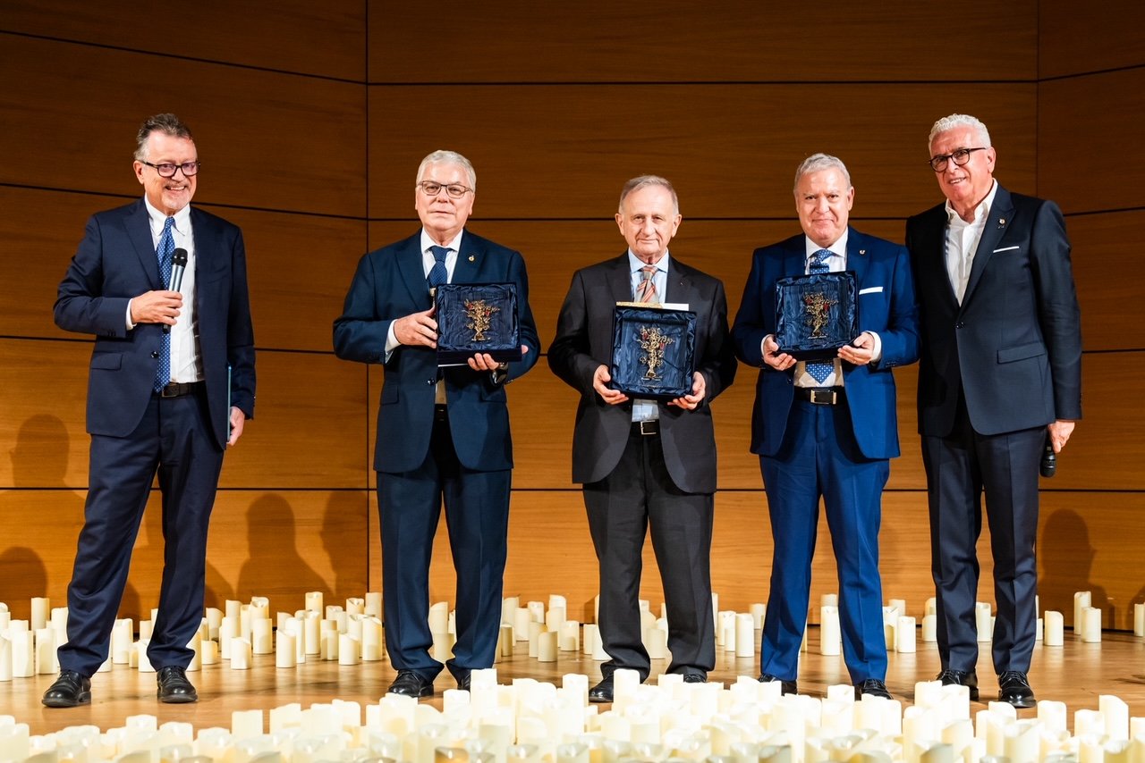 Da sinistra Luciano Ferraro, Eddy Furlan, Giuseppe Vaccarini, Antonello Maietta, Sandro Camilli