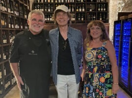 Giovanni Guarneri, la moglie Ketty Bronzi e Mick Jagger al centro