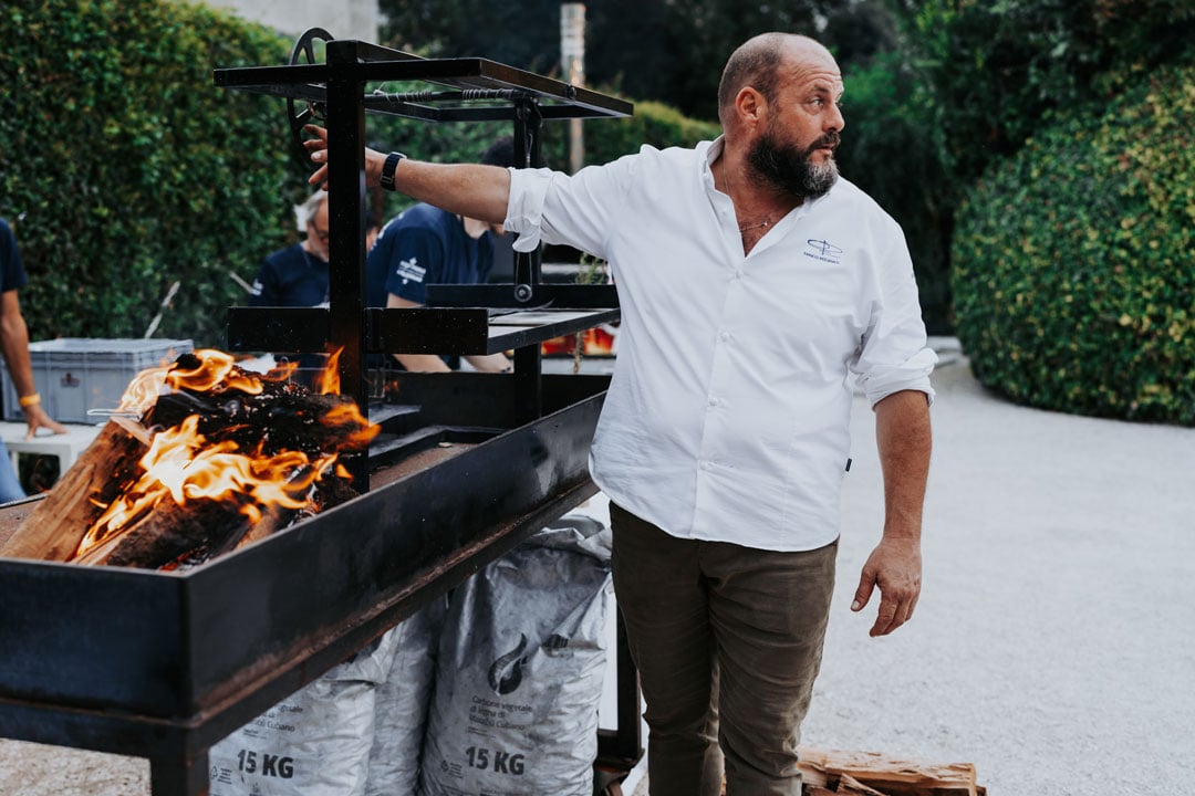 Errico Recanati patron Ristorante Andreina e ambasciatore del Fuoco