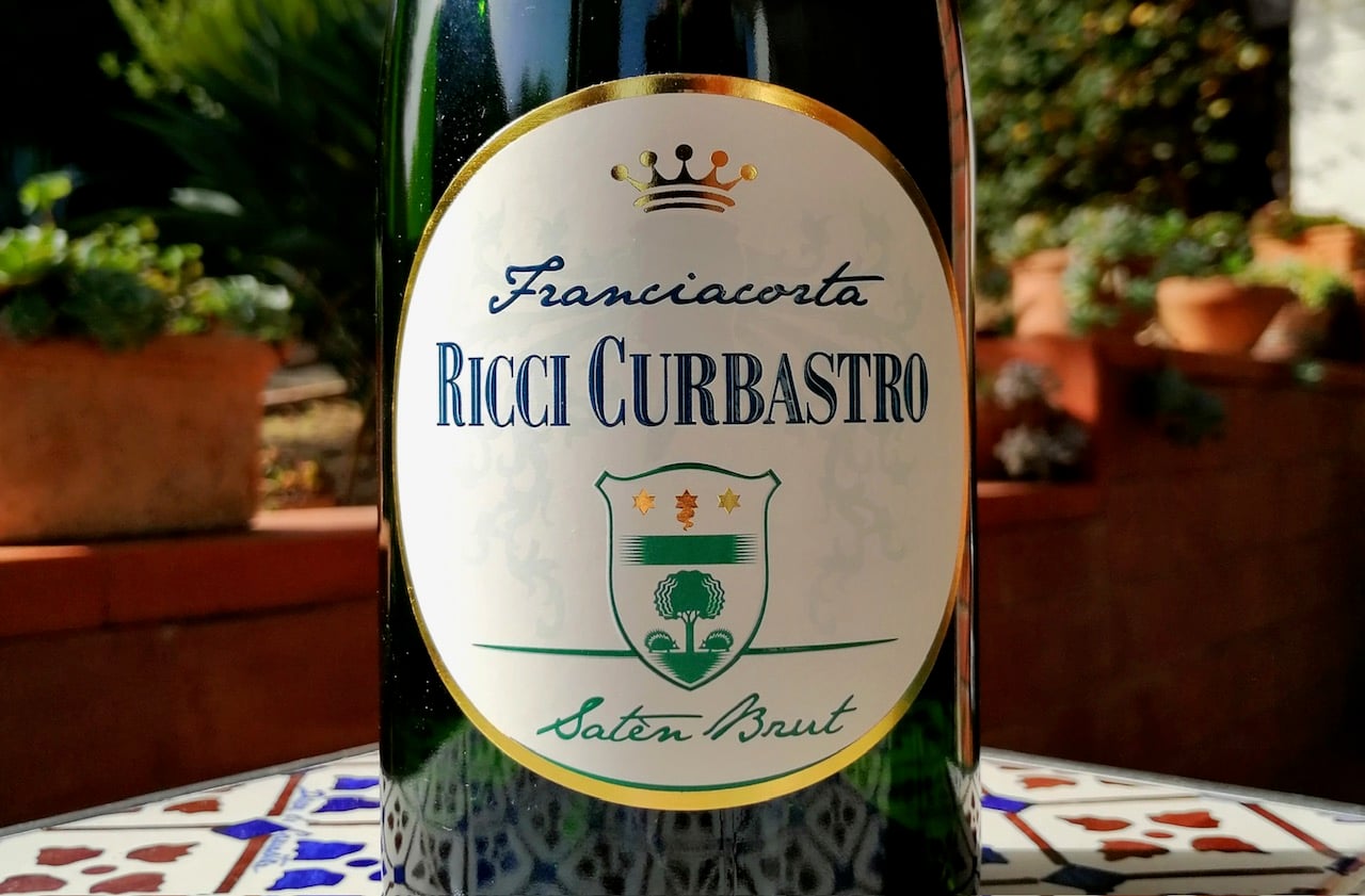 l’etichetta del Satén Brut di Ricci Curbastro