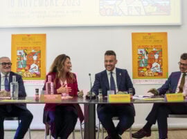 da sinistra, Pierangelo Raffini, Maddalena Fossati Dondaro, Marco Panieri, Giacomo Gambi