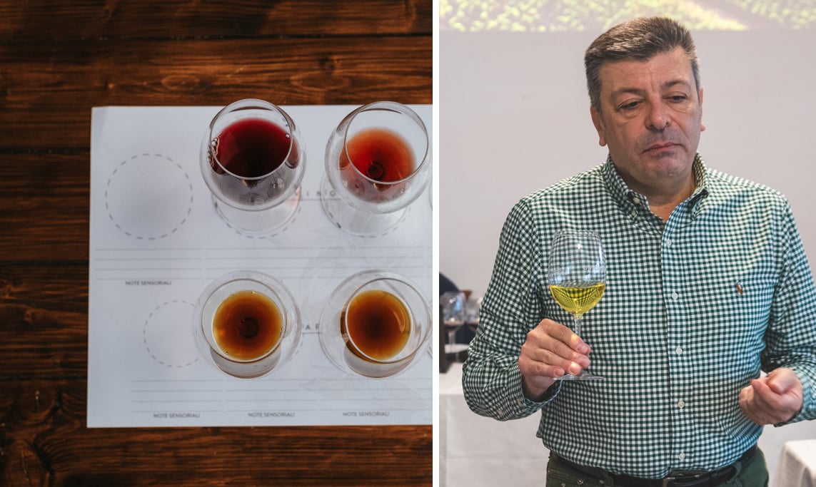 Federico Latteri in degustazione