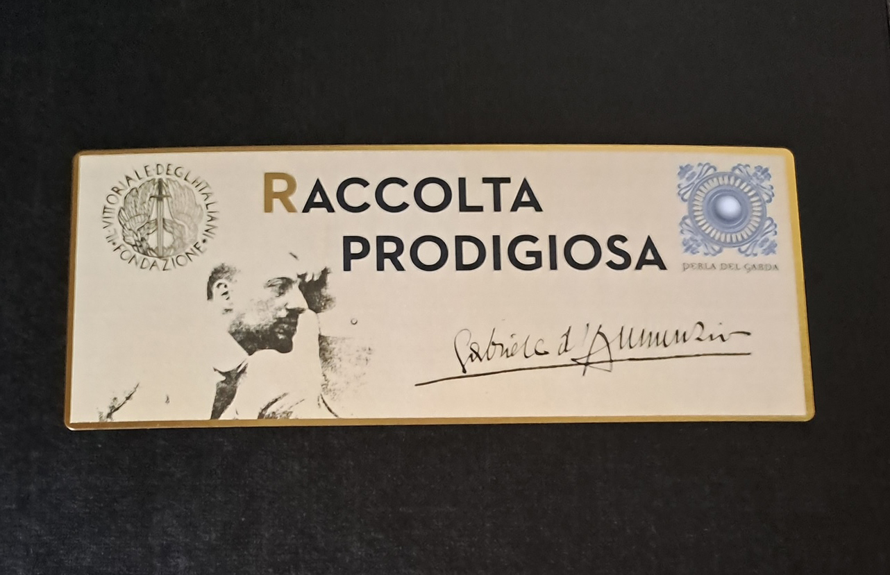 Raccolta Prodigiosa, un progetto firmato dall’azienda Perla del Garda e dal Vittoriale degli Italiani