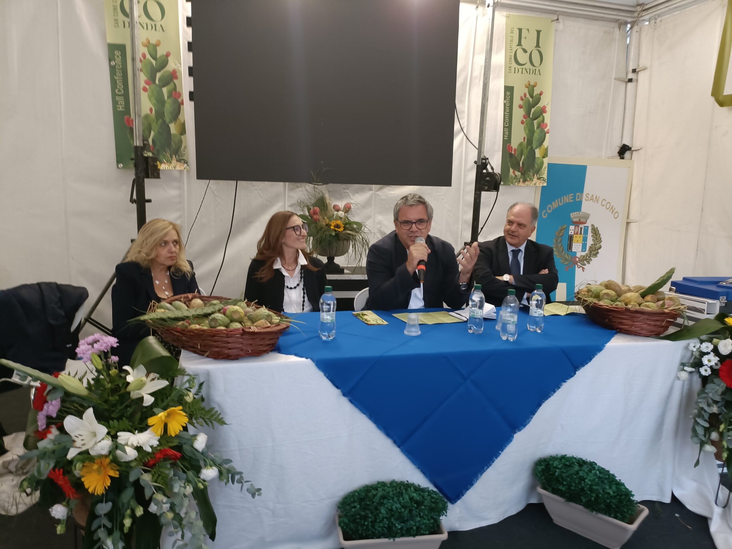 Uno dei talk alla Sagra del ficodindia di San Cono