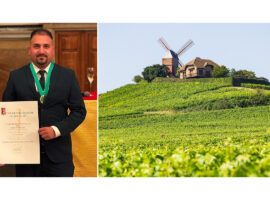 Claudio Gioè e vigneti della Champagne