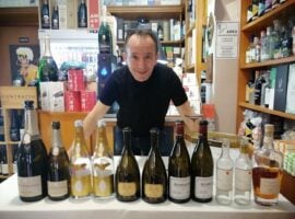 Claudio Lo Voi con i vini della serata