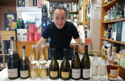 Claudio Lo Voi con i vini della serata