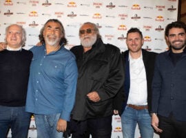 Diego Abatantuono con i soci di Meatball Family