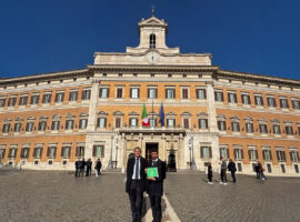 Fulvio Dalmasso, responsabile finanziario di Fontanafredda, e Andrea Burdese, responsabile marketing