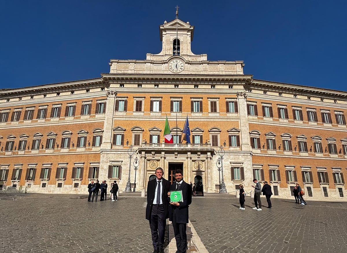 Fulvio Dalmasso, responsabile finanziario di Fontanafredda, e Andrea Burdese, responsabile marketing