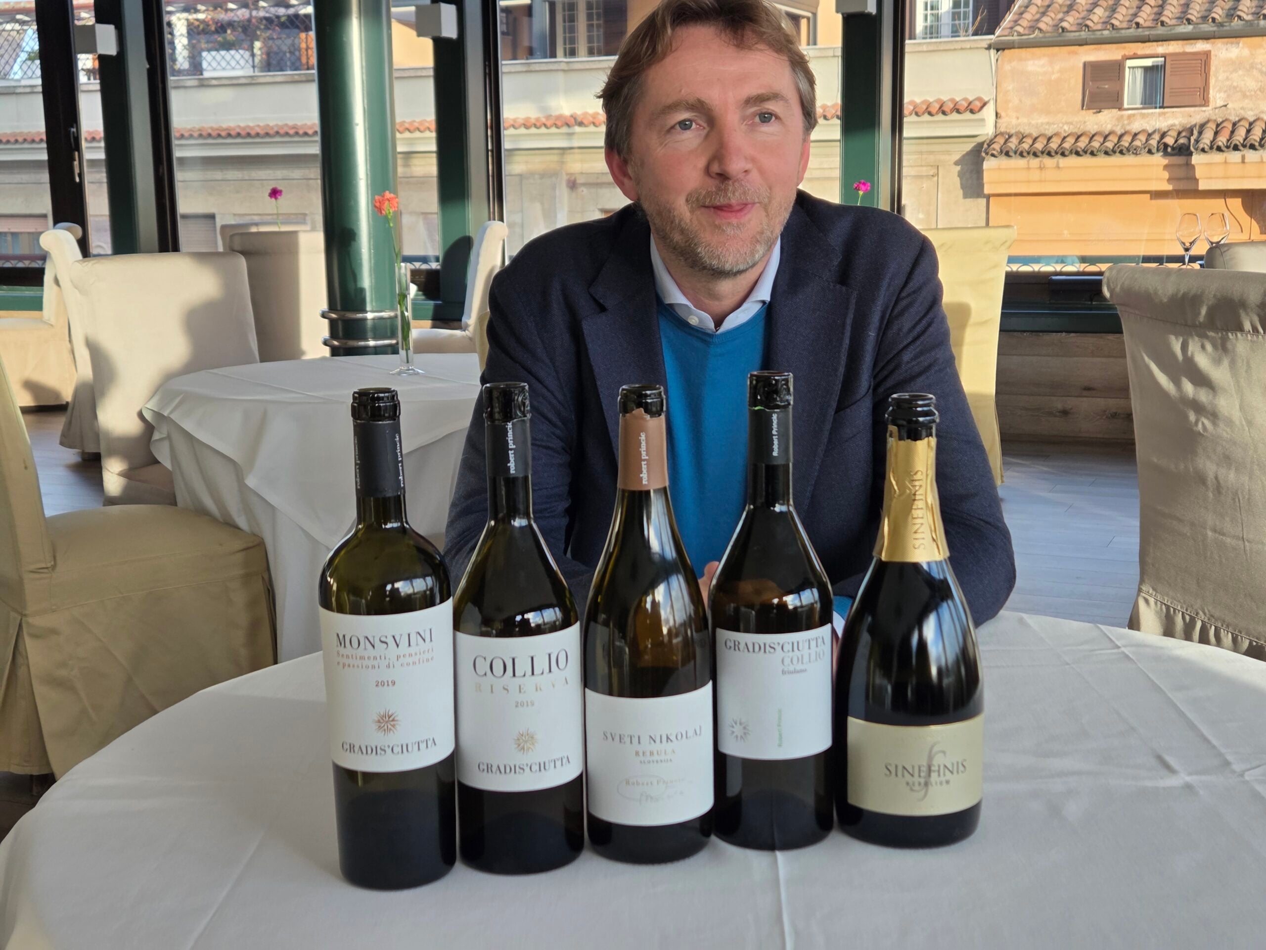 Robert Princic e la degustazione de vini Gradis’ciutta