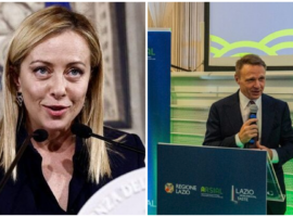 La presidente del Consiglio Giorgia Meloni e il ministro della Sovranità alimentare Francesco Lollobrigida