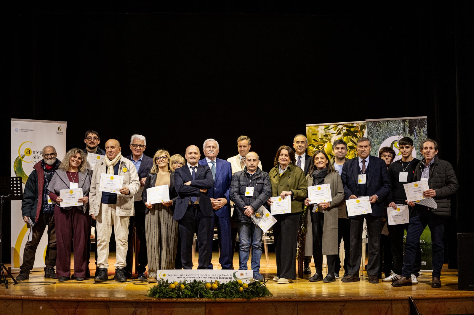 Consegna attestati e kit Assaggiatori Anteprima olio Dop Umbria 2026