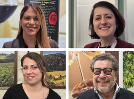 In alto da sinistra in senso orario Marzia Varvaglione, Maria Giovanna Migliore, Emanuele Rabotti, Federica Campo