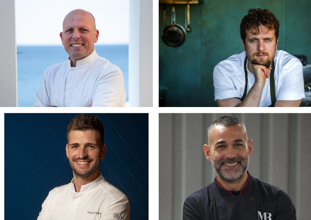 Nella foto, in senso orario: Giuseppe Costa, Matteo Carnaghi, Massimiliano Romano, Federico Messina