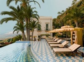 Villa Timeo, la pool terrace