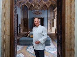 Heinz Beck in una delle sale dell’Orient Express Venezia