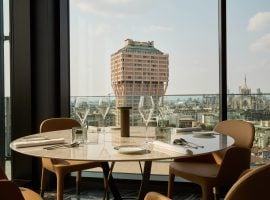 Sala e vista del ristorante Orizzonti a Milano – foto Rosi Di Stefano